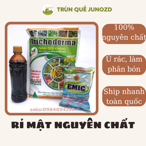 Mật rỉ đường nguyên chất ủ chất thải hữu cơ 0,5l