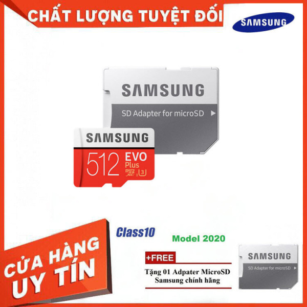 [New 2021] Thẻ Nhớ MicroSDXC Samsung EVO Plus U3 512GB 100MB/s MB-MC512H - Hàng Chính Hãng
