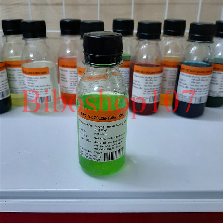 Siro hương táo golden farm 100ml