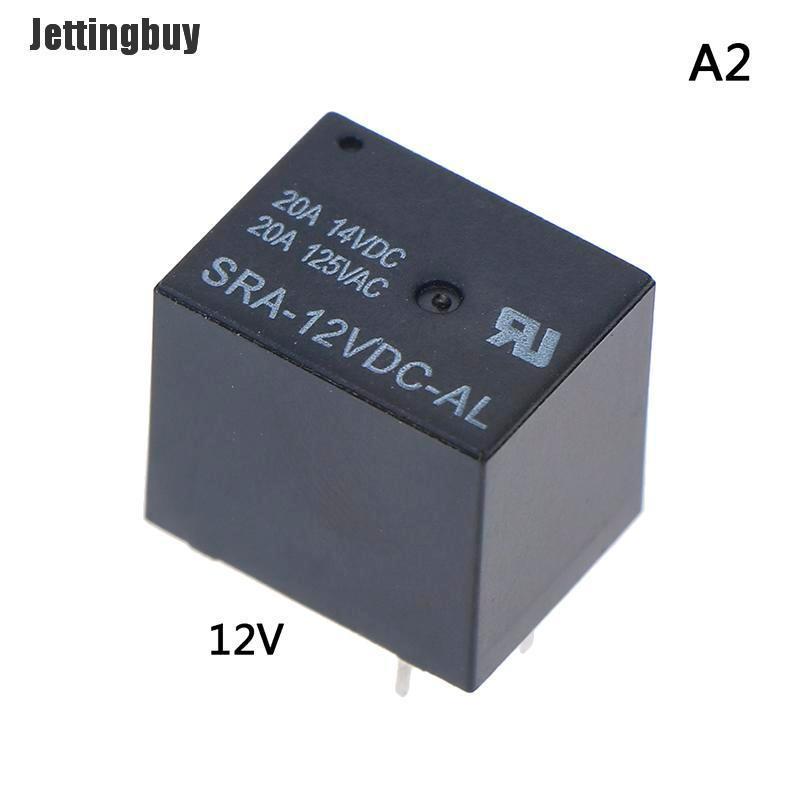 Jettingbuy SRA-05VDC-AL SRA-12VDC-AL SRA-24VDC-AL 5V 12V 24V 20A T74 4PIN Relay