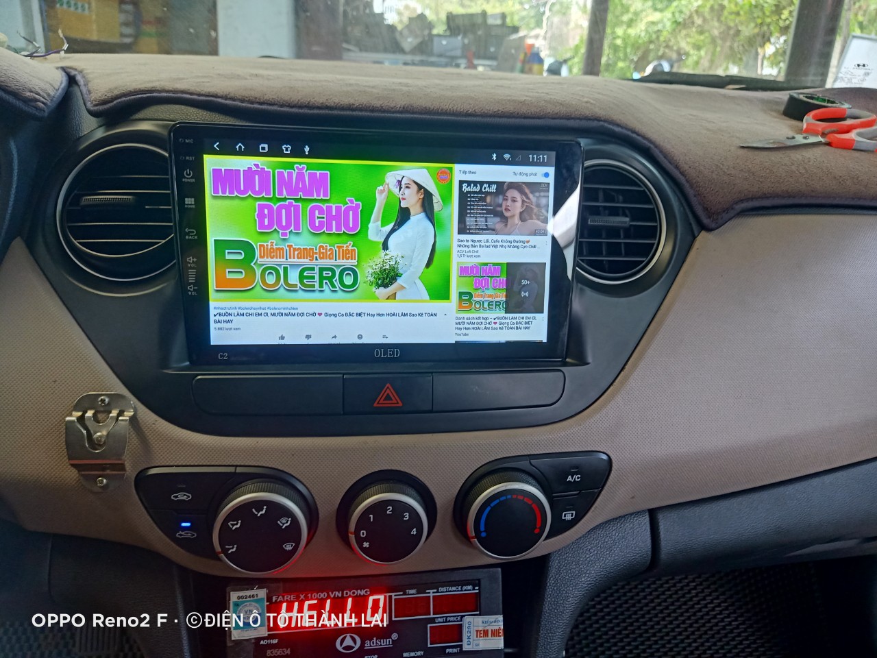 Màn hình Android ô tô 9 Inch Wifi, GPS,  Android 12 Full