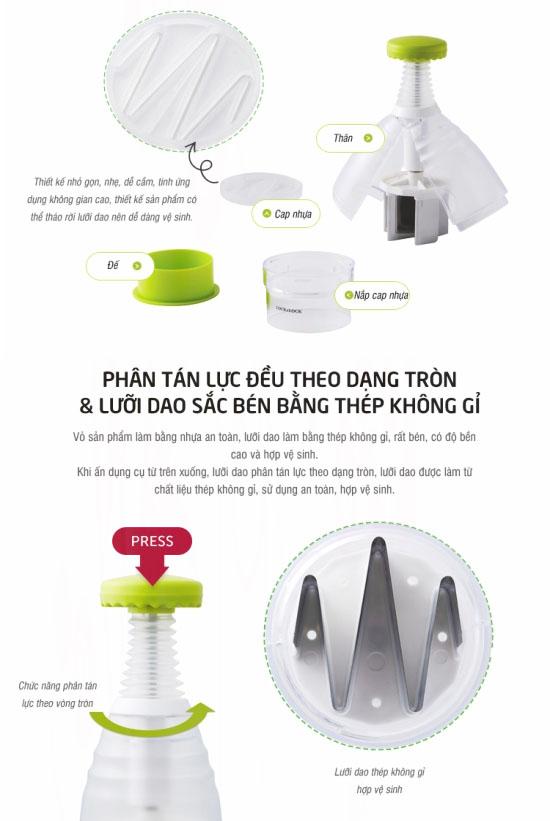 Dụng cụ băm hành và rau củ LockLock CKS301