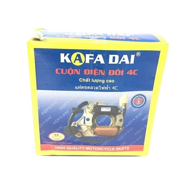 Cuộn điện đôi 4 cực cho xe máy Dream 100cc KAFADAI THAILAND - Cuộn lửa xe Dream - Cuộn điện mâm lửa Dream HLS881