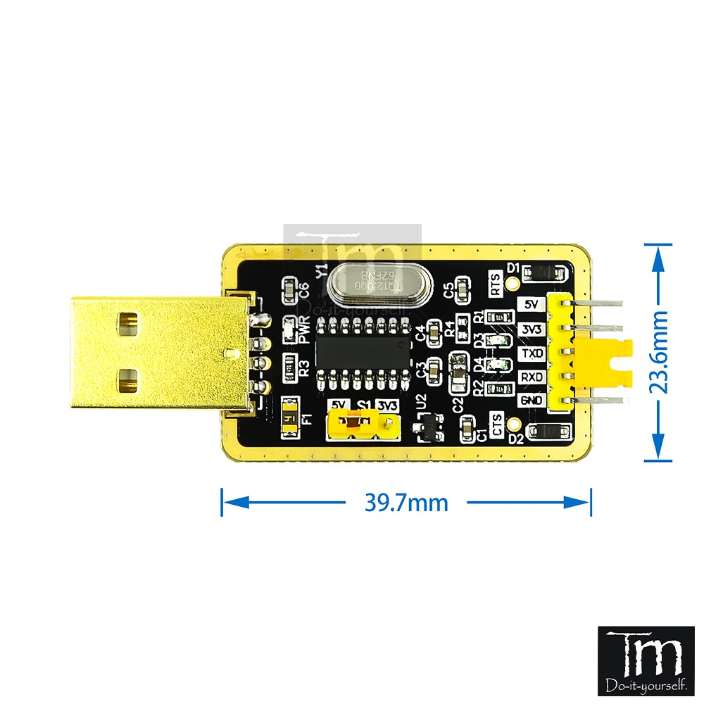 USB Chuyển Đổi Tín Hiệu TTL - RS232 Uart CH340G Tốc Độ Cao