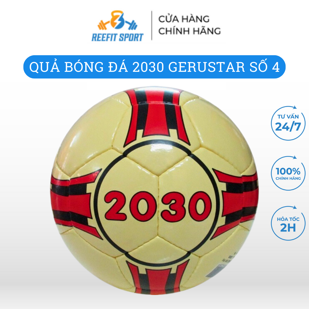Quả bóng đá 2030 gerustar khâu tay cao cấp số 4