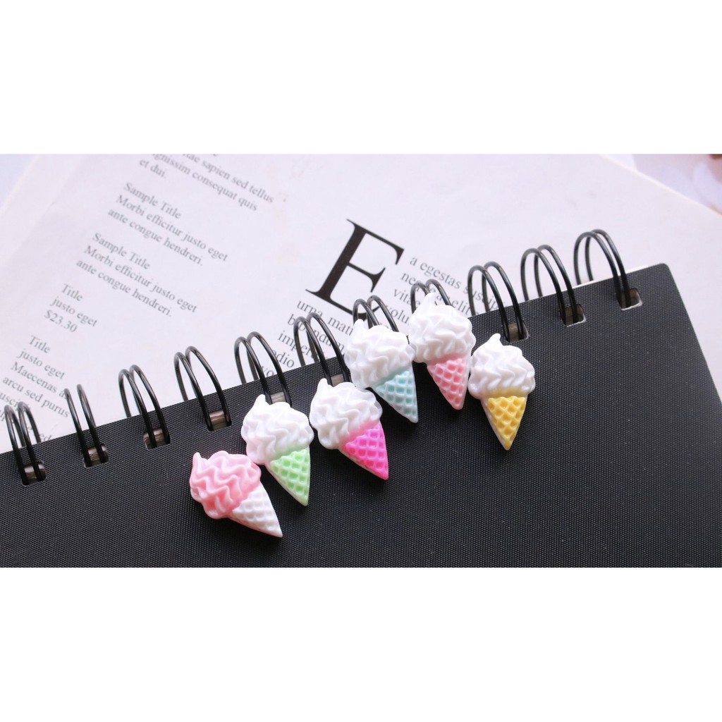 Charm (C11)[Ko Keo & Nút] slime/ Dụng Cụ Charm Trang Trí Kem & Bắp Rang Bơ (1-1.5cm)