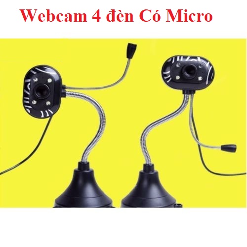 WEBCAM CHÂN CAO CÓ ĐÈN LED KÈM MIC CHẤT LƯỢNG CAO
