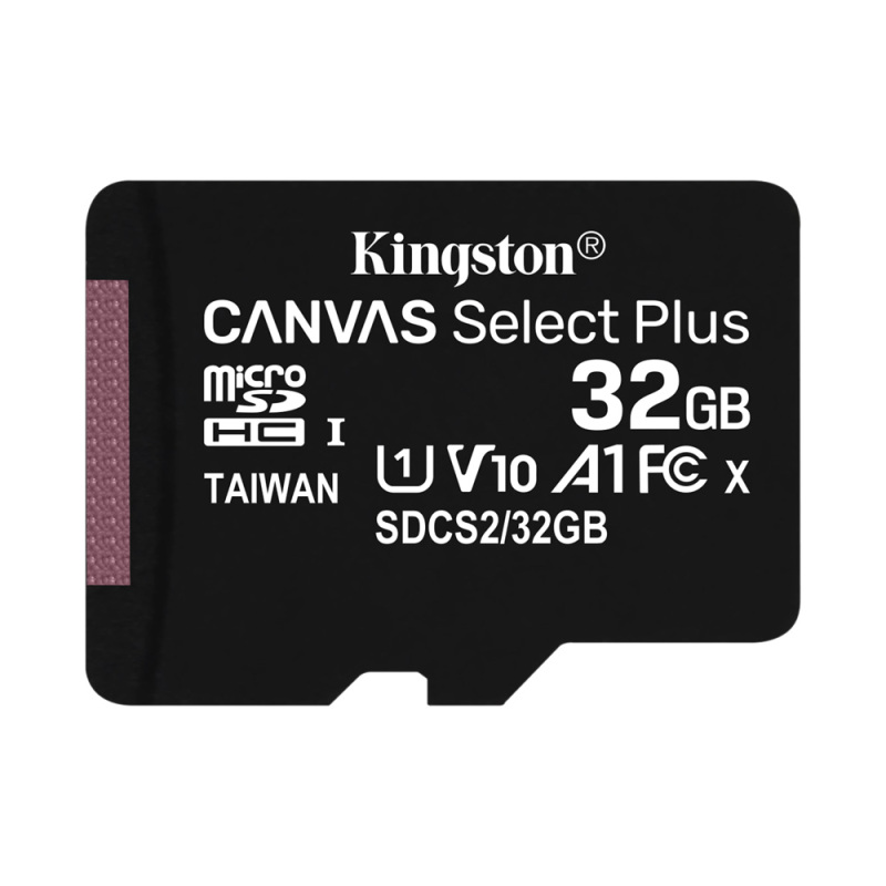 Thẻ Nhớ MicroSDHC Kingston Canvas Select Plus 32GB Class 10 U1 100MB/s - Hàng chính hãng (không kèm Adapter)