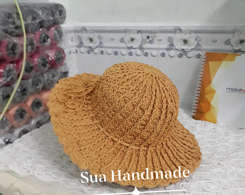 Nón handmade chất liệu sợi dệt Việt Nam