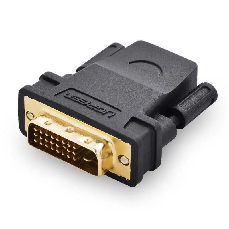 Ugreen 20124 màu đen đầu chuyển đổi dvi 24+1 sang hdmi âm 20124