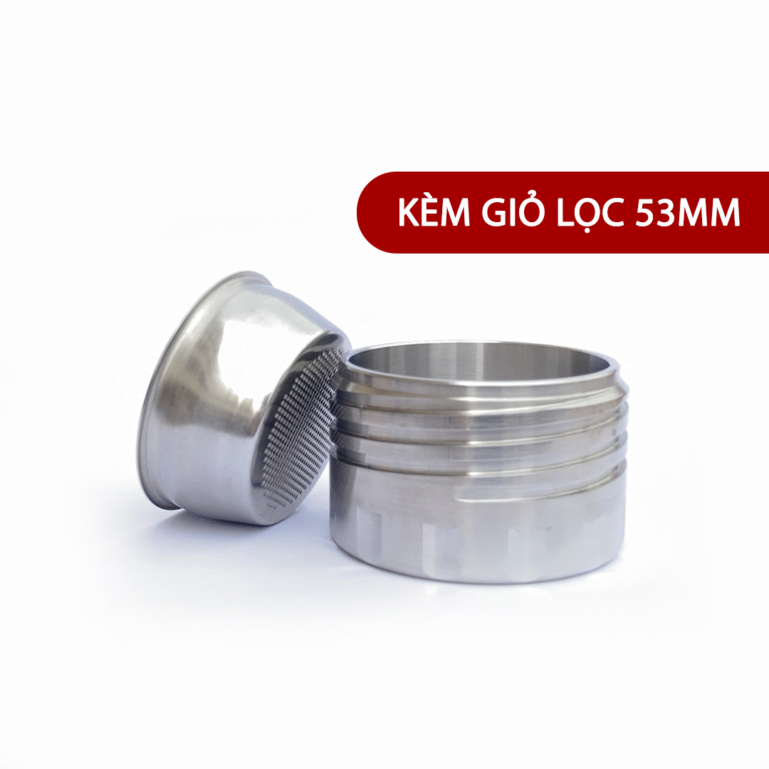 Bottomless SUS304 cho Staresso Mirage kèm giỏ lọc 53mm 1 lớp