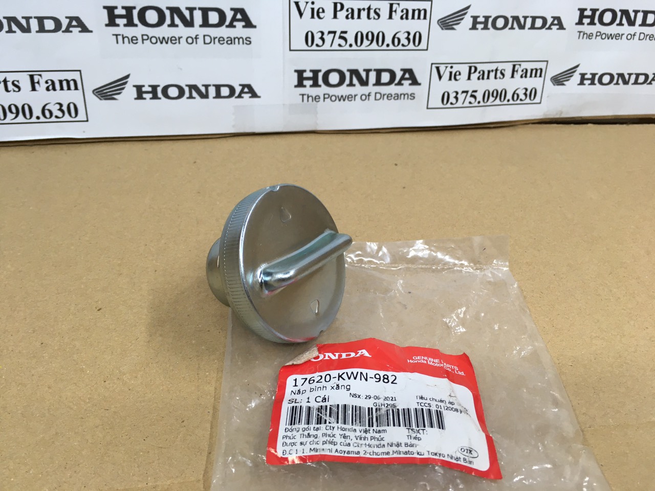 Nắp bình xăng ab 125 2013-2015, lead 125 2013-2015 dùng chung , hàng din honda mới 100%