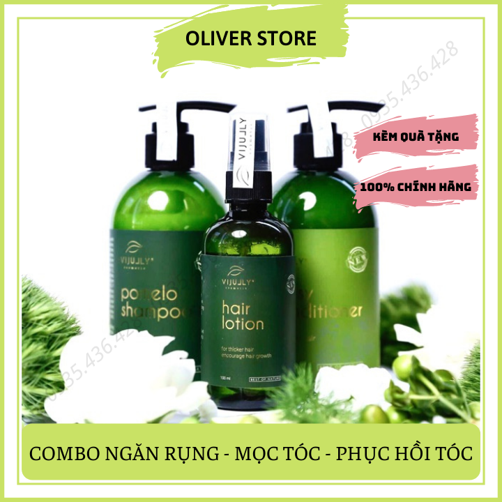 [Tặng Ví] ComBo Vijully 3in1 Bộ Dầu Gội Bưởi Và Dầu Xả Dừa Và Tinh Dầu Bưởi ViJully Ngăn Rụng Tóc Kích Thích Mọc Tóc Phục Hồi Tóc Hư Tổn Kèm Hộp Và Túi