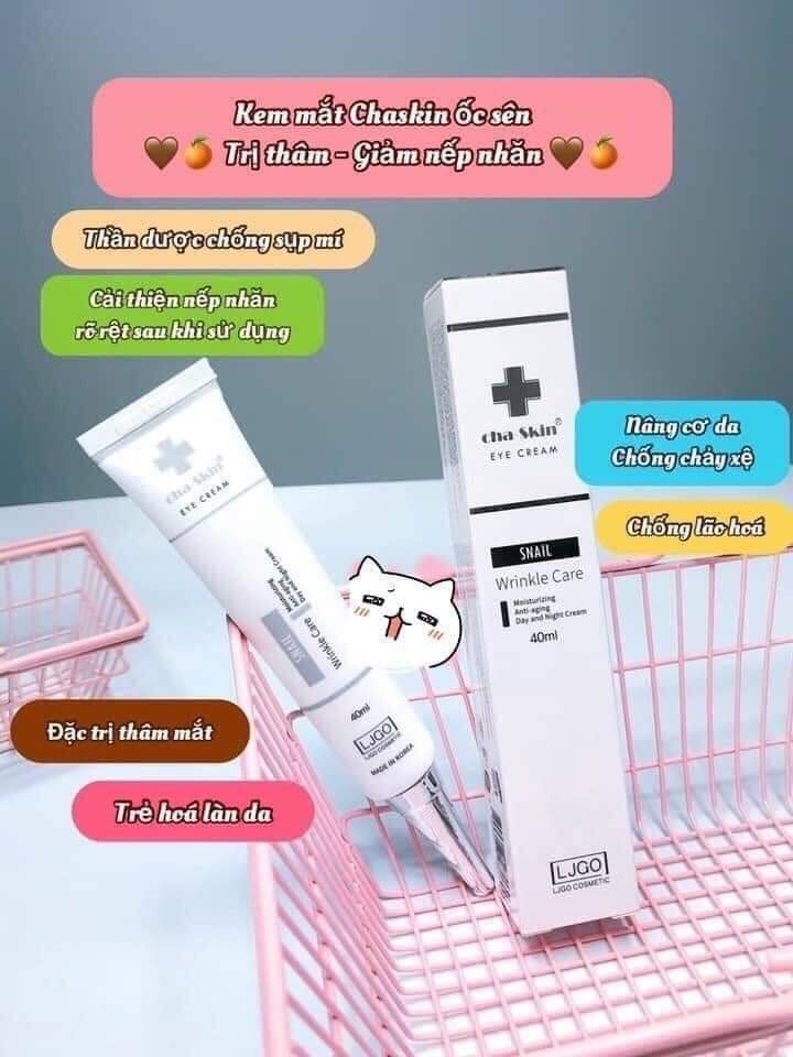 kem mắt Cha Skin        40ml - hết thâm, nhăn, chống sụp mí
