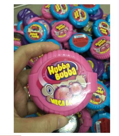 Kẹo Huba Bubble chuẩn Đức màu xanh