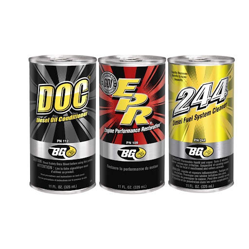 Bộ 3 chai vệ sinh kim phun làm sạch và bảo vệ chi tiết động cơ DIESEL BG EPR + BG DOC + BG 244