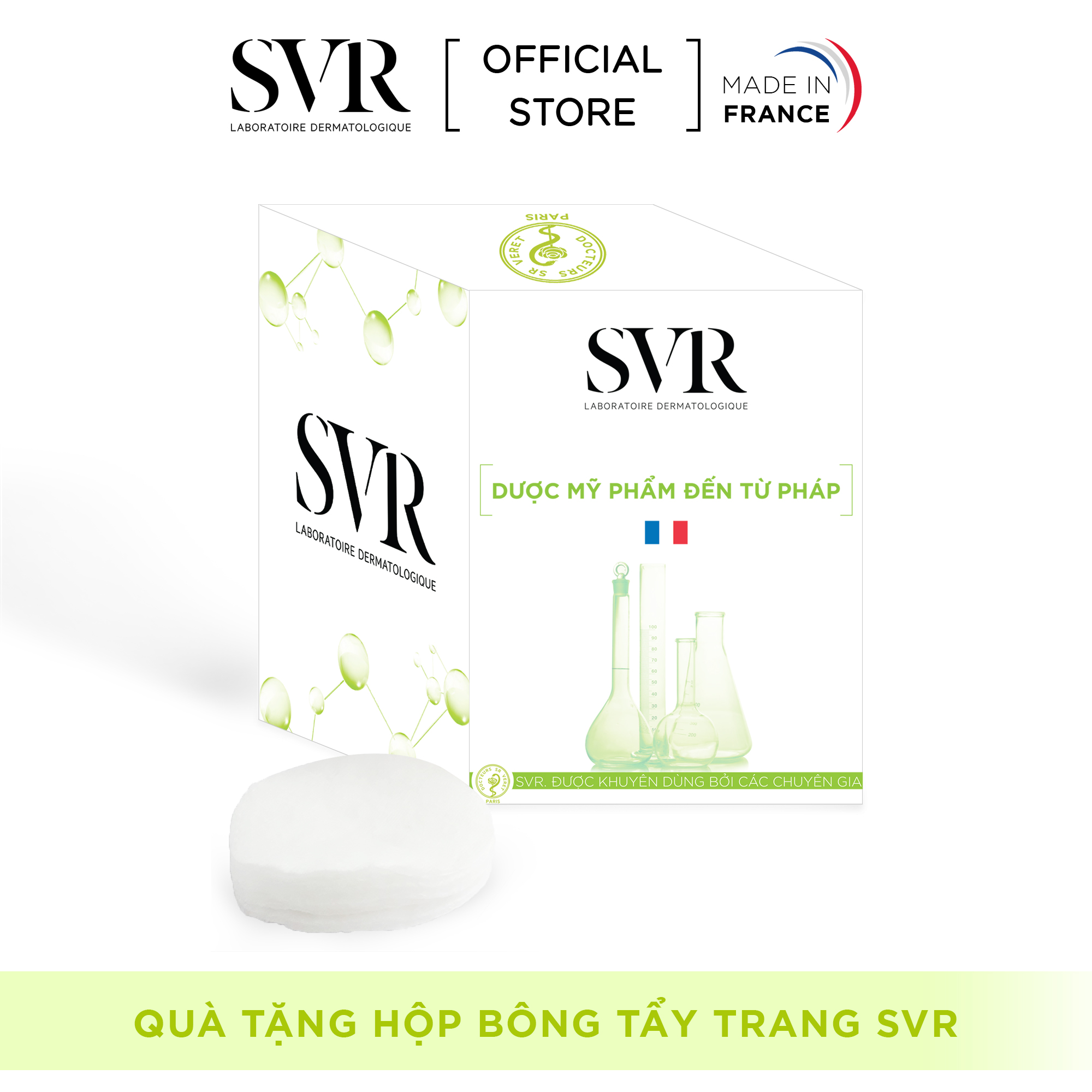 [HB Gift] Bông tẩy trang cao cấp SVR  60 miếng