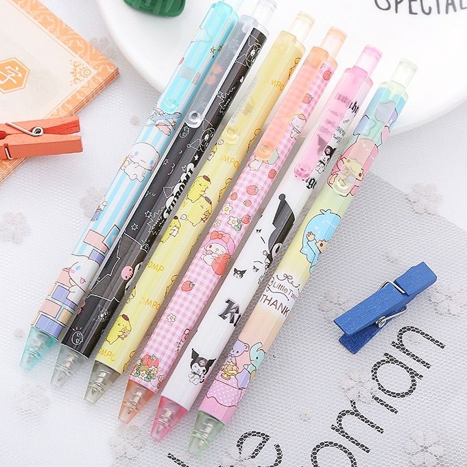 Bút Bi Mực Nước Ngũ Sắc