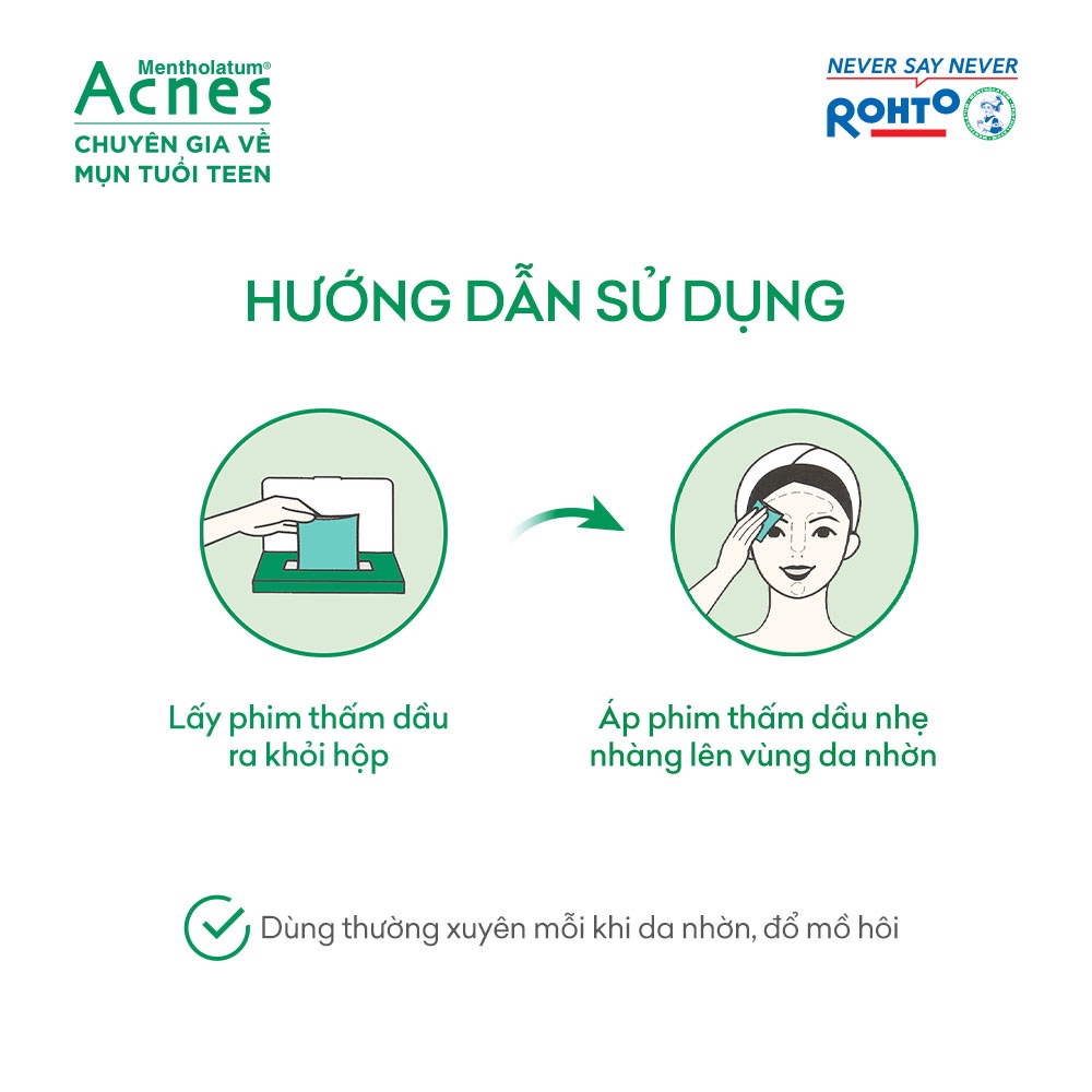 Phim thấm dầu Acnes (Film 50 tờ)