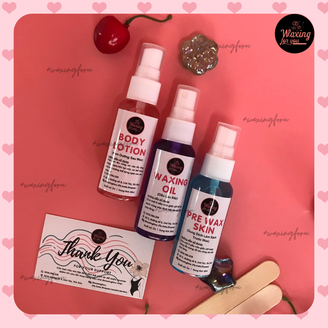Combo dưỡng da trước và sau wax Jaxwax