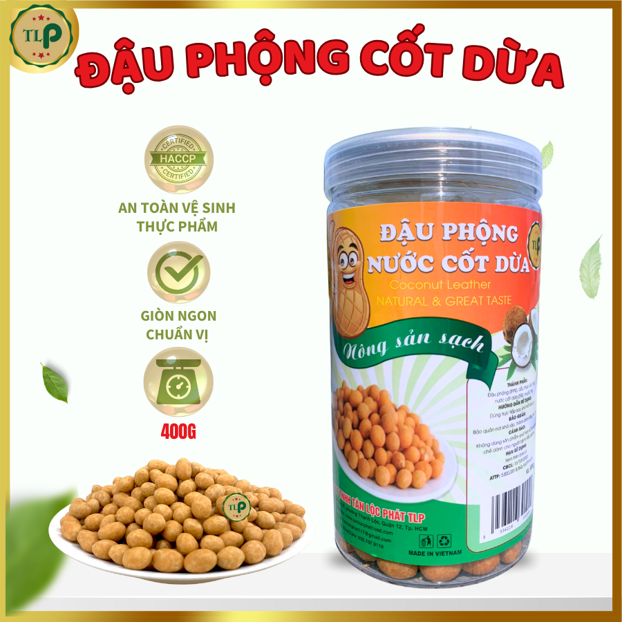 ĐẬU PHỘNG CỐT DỪA TÂN LỘC PHÁT HŨ 400G