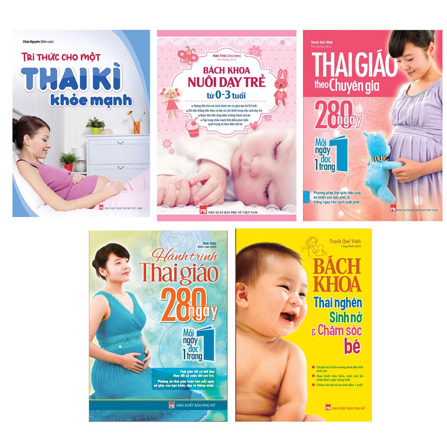 Sách: Combo Cẩm Nang Thiết Yếu Dành Cho Bà Bầu