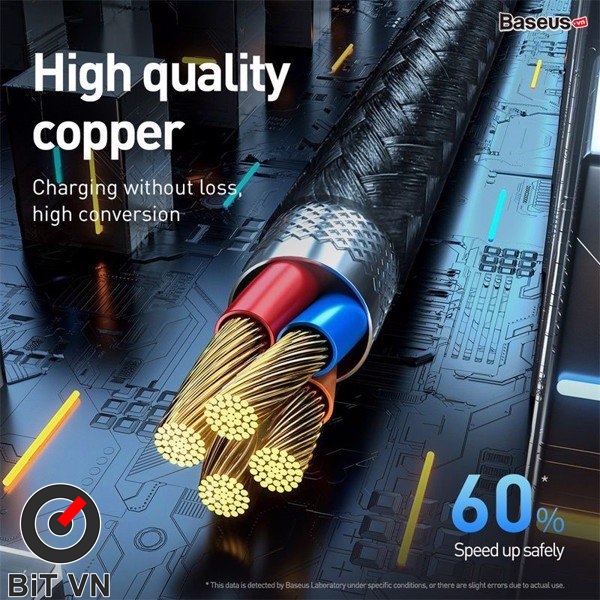 Bộ cáp từ 3 đầu Baseus Zinc Magnetic Series 2 Cable Kit（Lightning/ Type C/ Micro Magnetic Connetor + USB Cable) - BiT VN