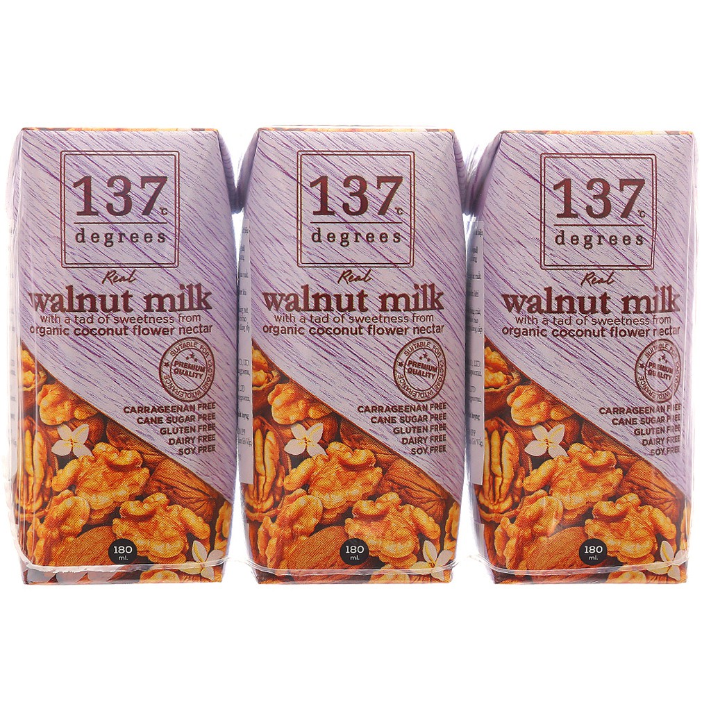 Sữa Hạt 137 Degrees Lốc 3x180ml Thái Lan Giá Tốt