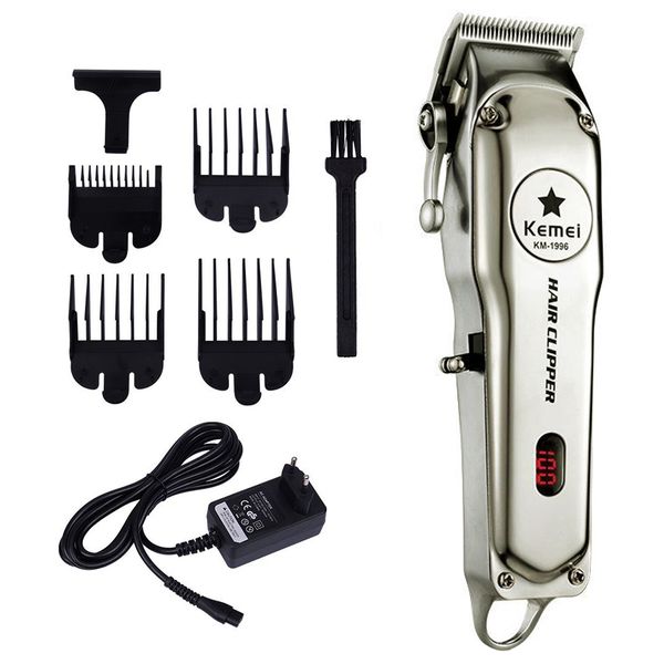 Tông đơ cắt tóc cao cấp KEM 1996 có hiện thị màn hình thông báo LED ,Lưỡi Sắc, Chất Liệu Cao Cấp Không Gỉ, An Toàn, Tạo Kiểu Đẹp, CÓ NÚM ĐIỀU CHỈNH TỐC ĐỘ DỄ DÀNG SỬ DỤNG,( BẢO HÀNH 1 ĐỔI 1 TOÀN QUỐC)