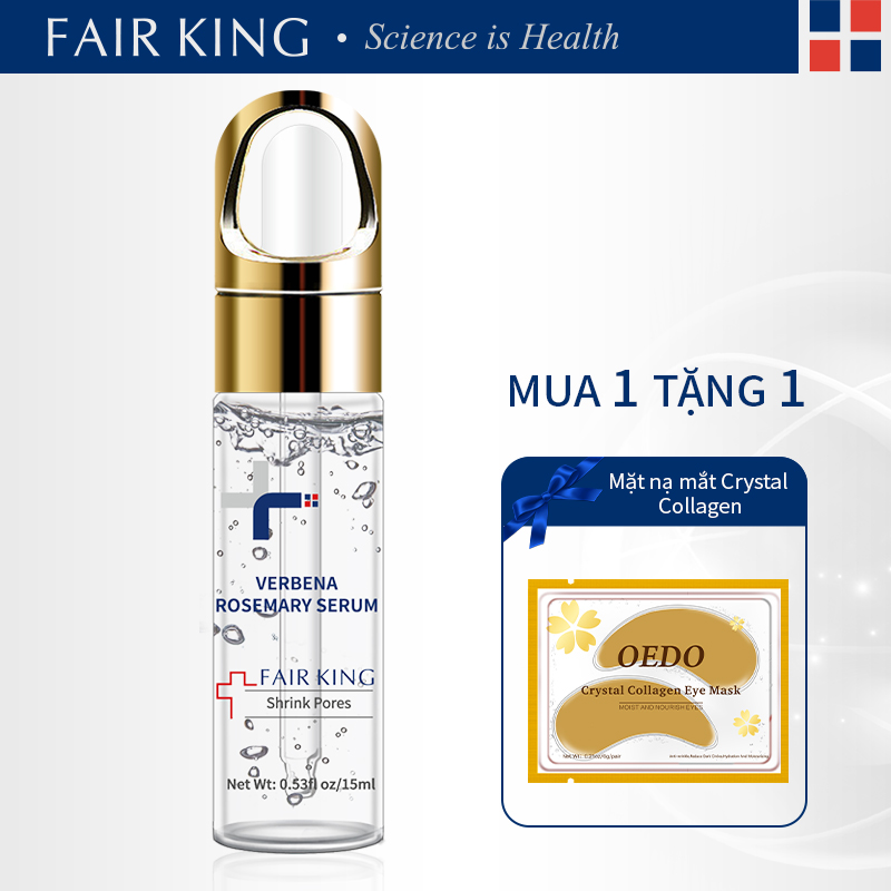 VOUCHER GIẢM 15%:FAIR KING Tinh chất trẻ hóa làm trắng và dưỡng ẩm da với chiết xuất collagen phù hợp mọi loại da - intl
