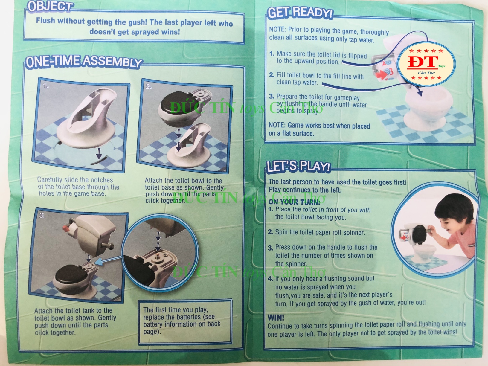 TRÒ CHƠI BOARDGAME TOILET TROUBLE