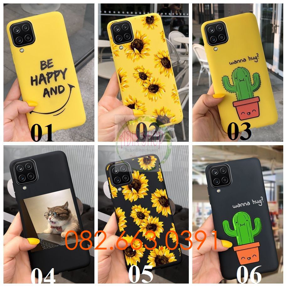 [HCM]Ốp lưng Samsung A12 / A22 dẻo in hình hoa cúc