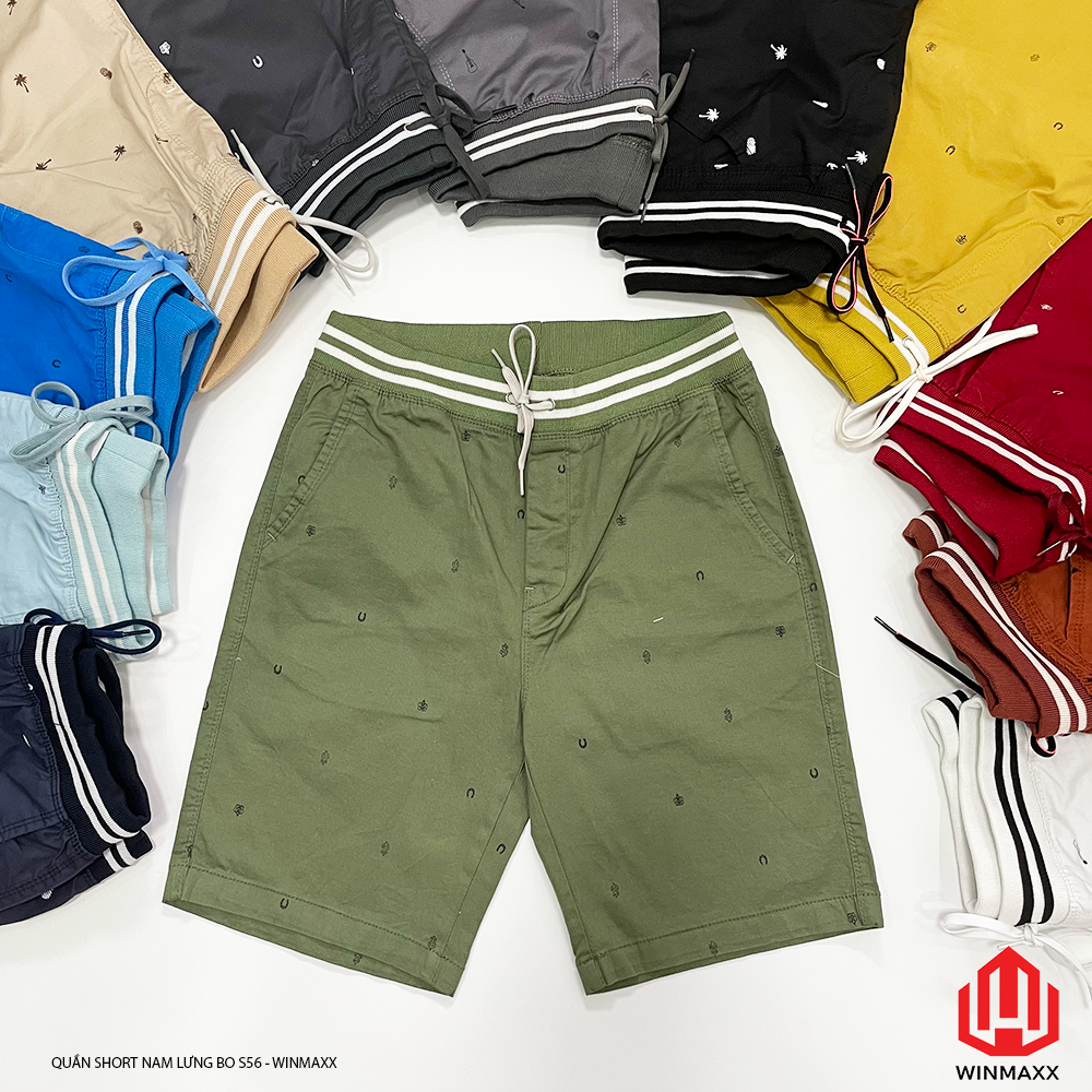 Quần Short Kaki Nam Lưng Bo In S56 - Winmaxx