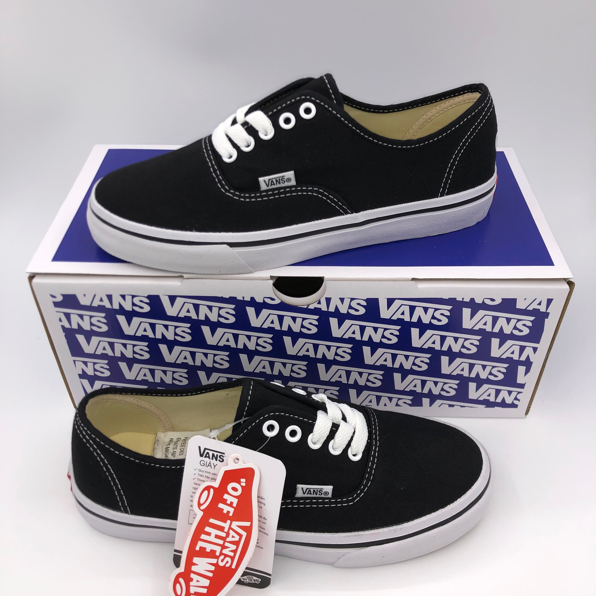 GIÀY VANS CLASSIC ĐEN (Full box, tag)