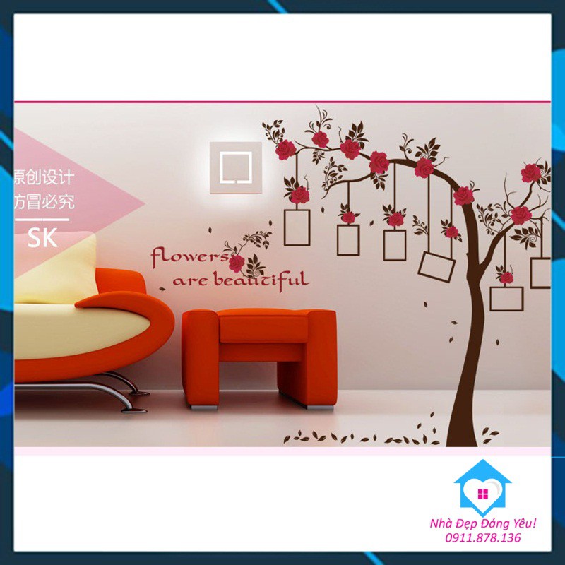 Decal Dán Tường Cây Cổ Thụ treo tranh Ảnh