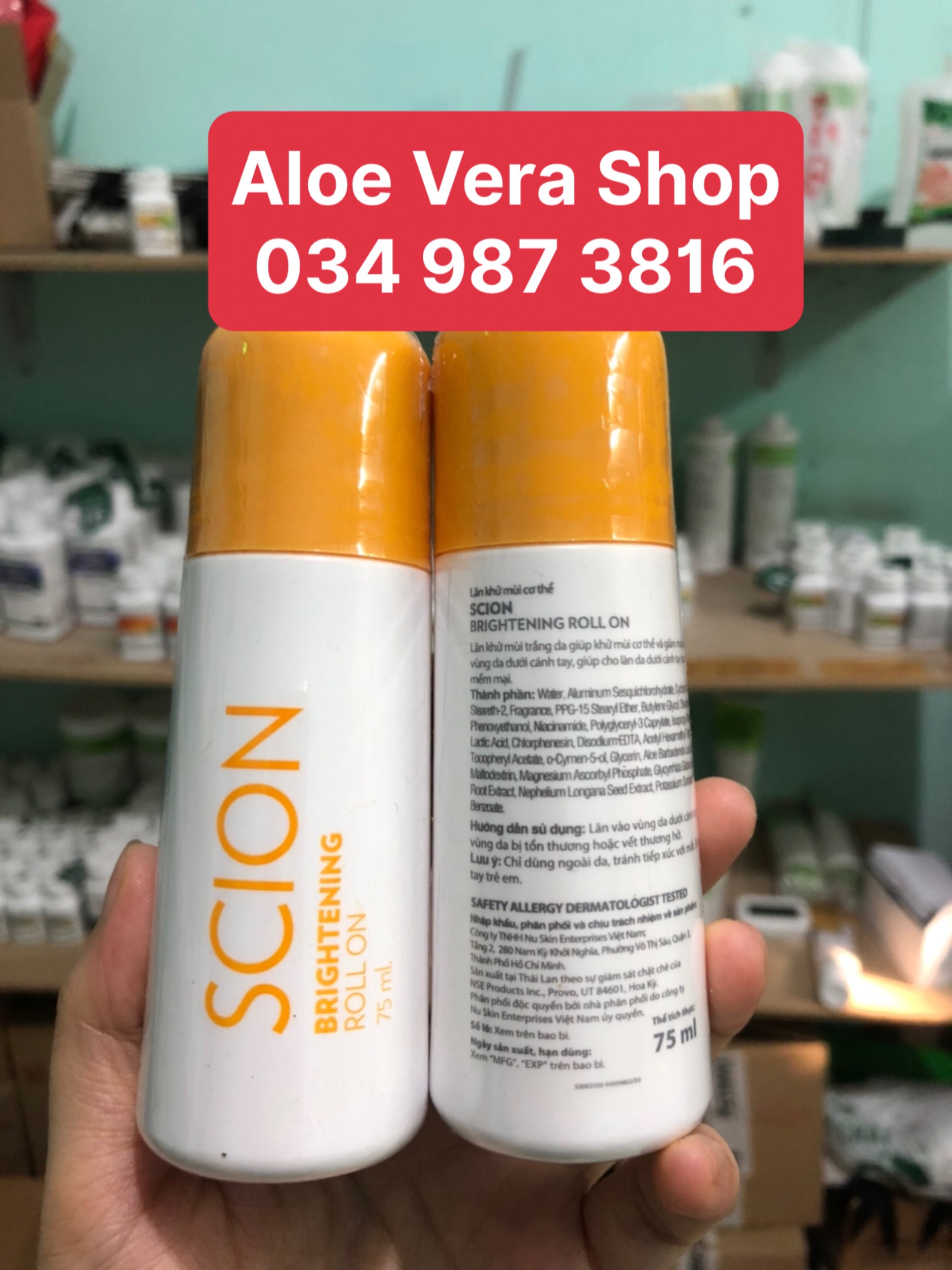Combo 2 Chai Lăn khử mùi Scion Nuskin (75ml)