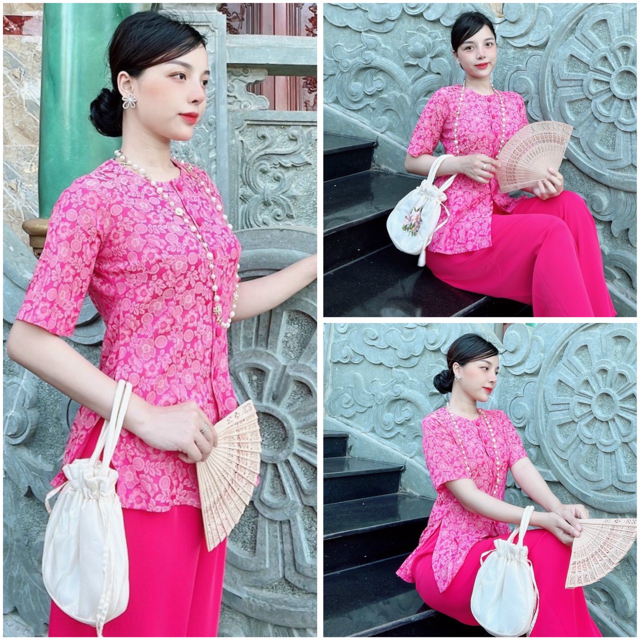 Áo bà ba gấm bb