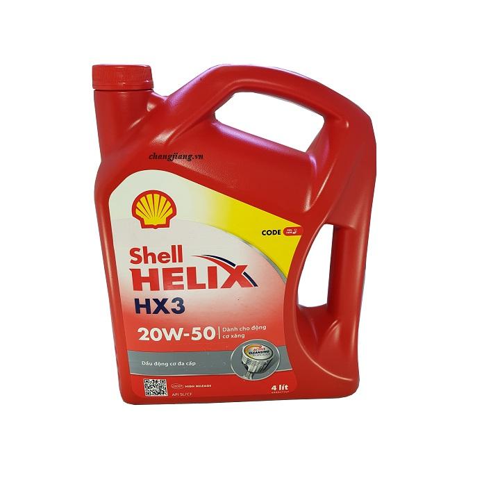 Nhớt xe ô tô shell helix hx3 20w50 4lít