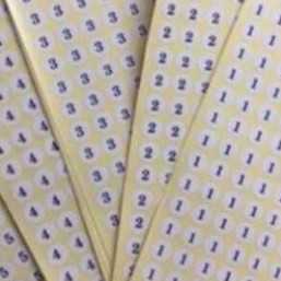 Mác giấy dán size, số dán decan dán size cỡ dầy dép quần áo - 10 tờ