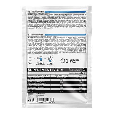 Gói Sample Ostrovit Whey Protein Isolate 01 lần dùng  – Bột sữa Whey Isolate tinh khiết, xây dựng Cơ, giảm Mỡ, phục hồi cơ bắp