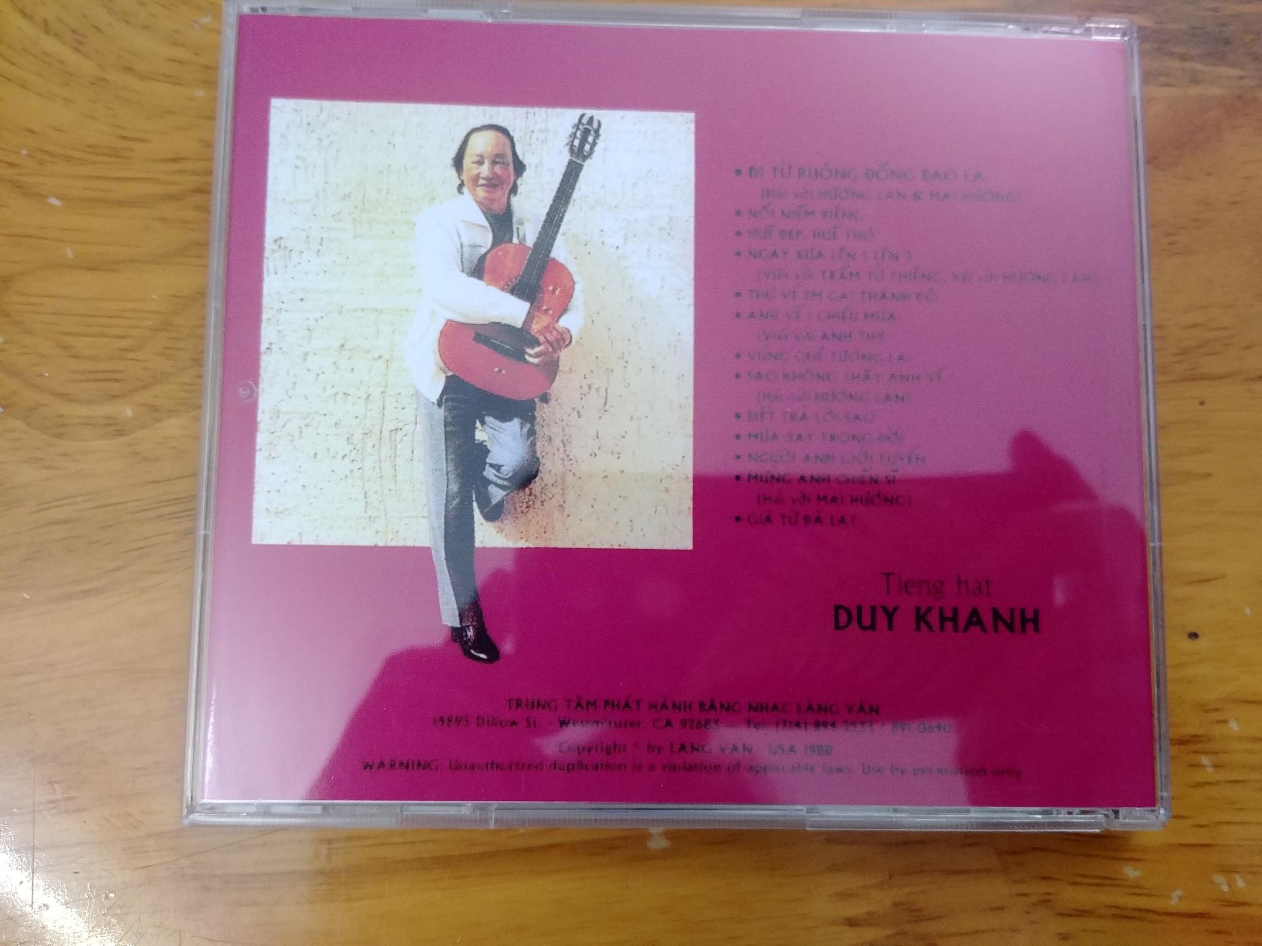 [HCM]CD Tác Phẩm và Tiếng Hát - Duy Khánh