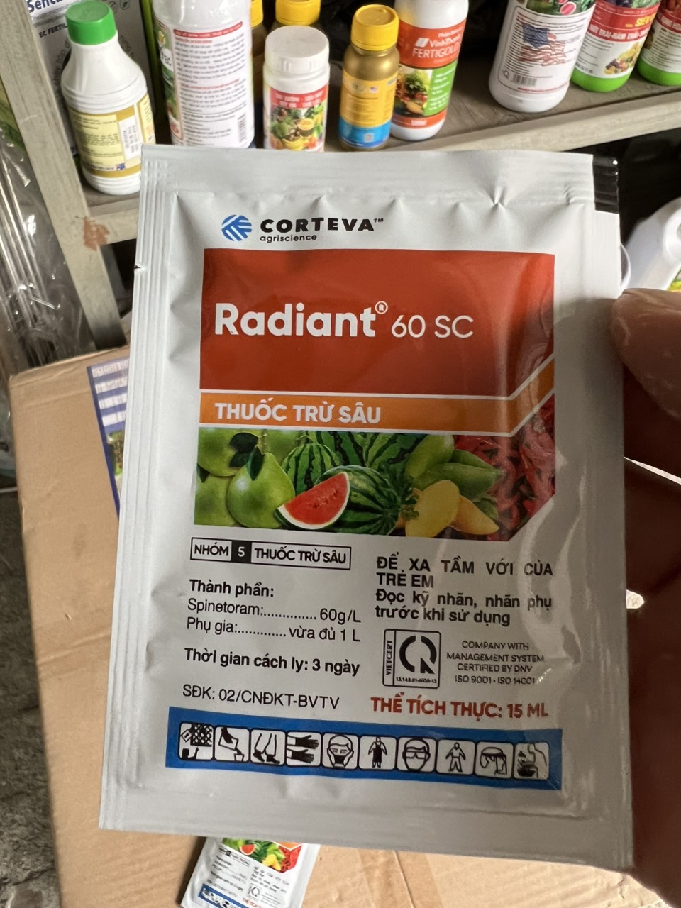 Thuốc Trừ Sâu Radiant 60SC gói 15ml