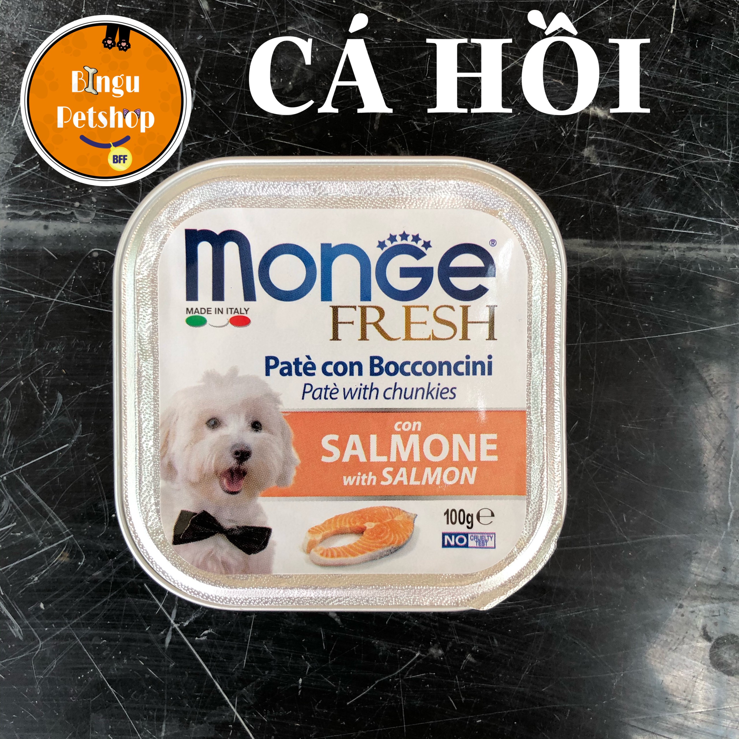 THỨC ĂN PATE Ý MONGE CAO CẤP CHO CHÓ 100G [ĐỦ VỊ]