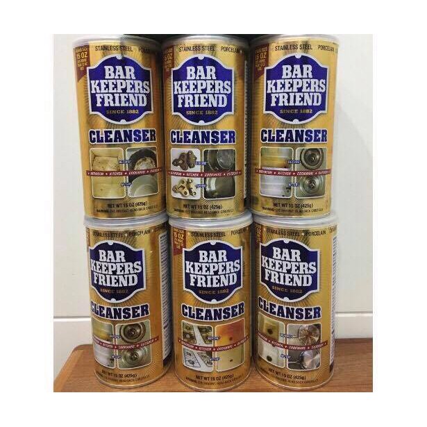 Bột làm sạch thần thánh - Bar keepers friend - sạch kính, vòi, xoong nồi, vết ố,...