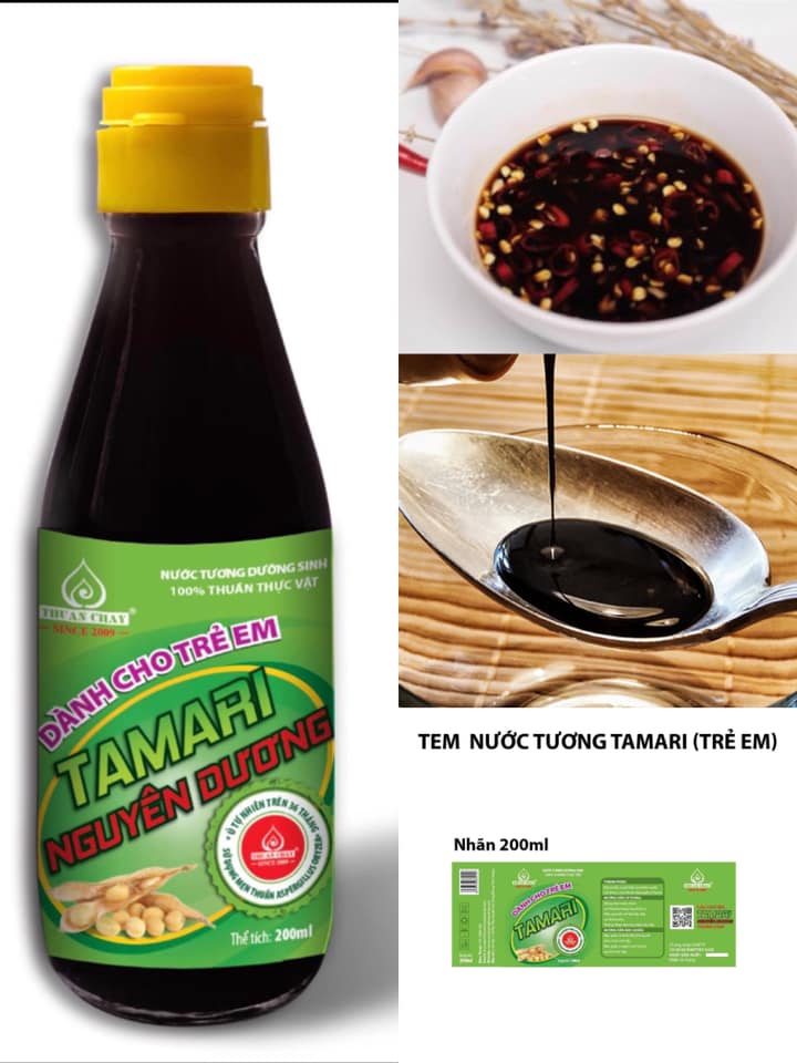 TƯƠNG TAMARI THUẦN CHAY CHO TRẺ EM 200ML
