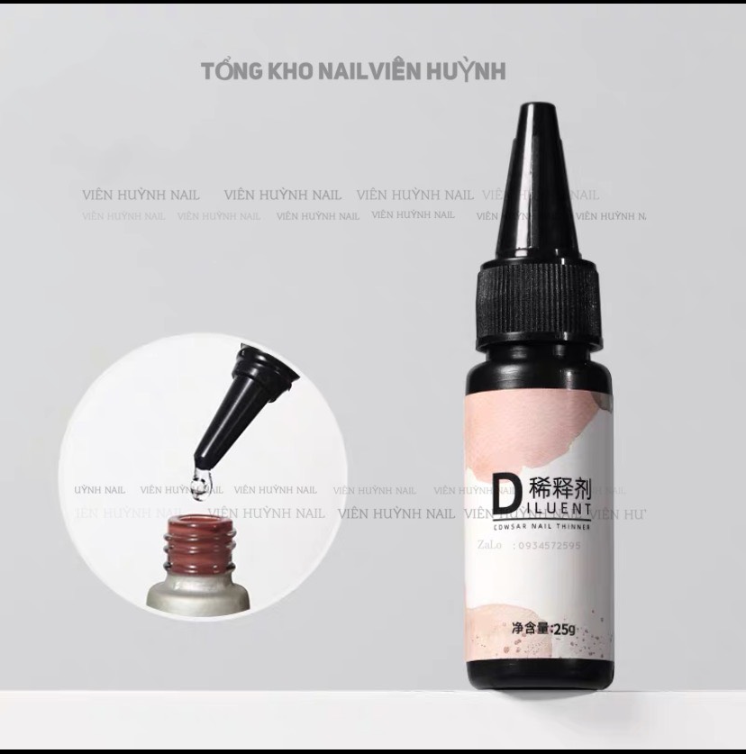 Nước pha sơn gel - nước làm loãng sơn gel bị đặc