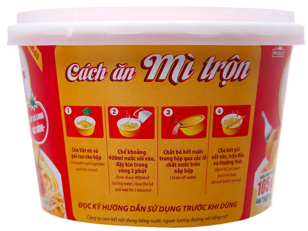 Mì trộn Cung Đình Kool Spaghetti tô 105g