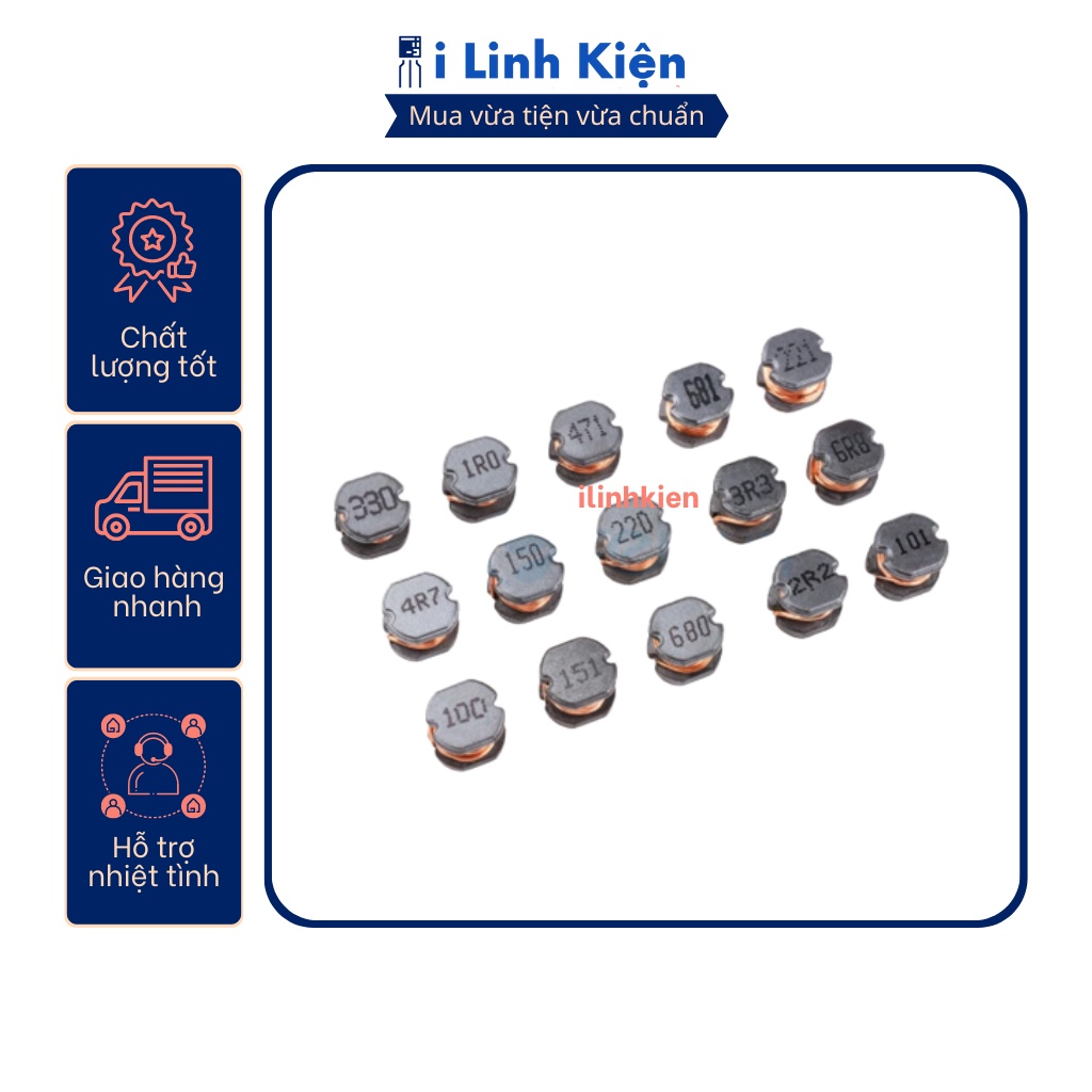 Cuộn cảm dán 2.2uh-470uh cd43 4.5x4x3.2mm