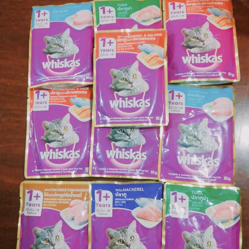 Combo 10 Gói Pate Whiskas Cho Mèo Từ 1 Tuổi Trở lên