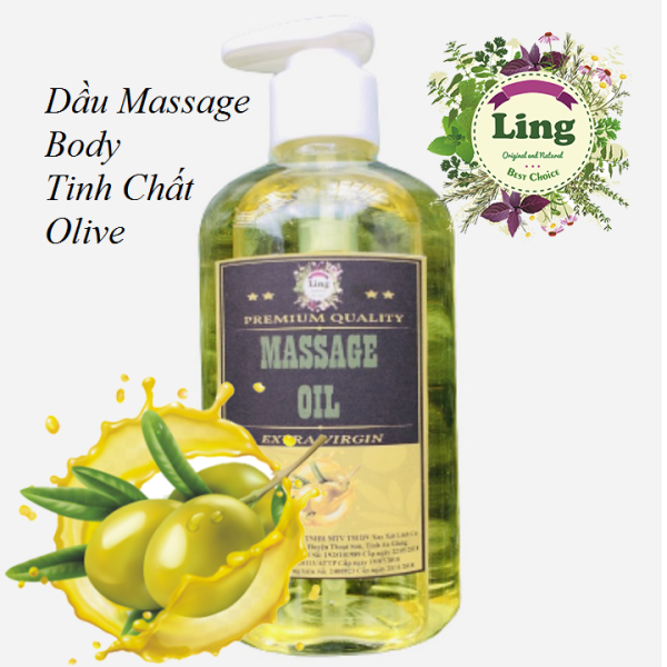 Dầu Massage Body Tinh Dầu Olive Thiên nhiên 100% 500ml-1000ml - Mềm mịn da nhập khẩu